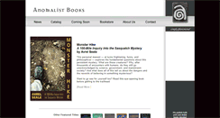 Desktop Screenshot of anomalistbooks.com
