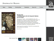 Tablet Screenshot of anomalistbooks.com
